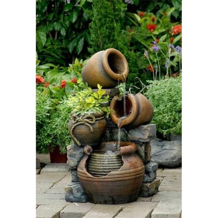 Propation Multi Pots Outdoor Water Fountain With Flower Pot PR648423